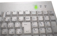 tastatur mit capslock un numlock LEDs